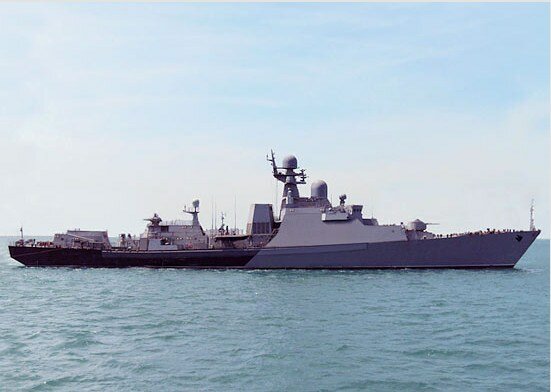 Російські ВМС проводять масштабні навчання в Каспійському морі з використанням ракетних кораблів