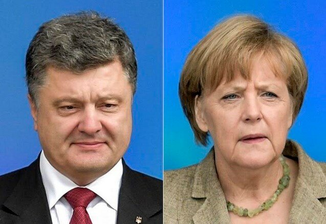 Порошенко обговорив з Меркель нарощення військової присутності та важкого озброєння РФ